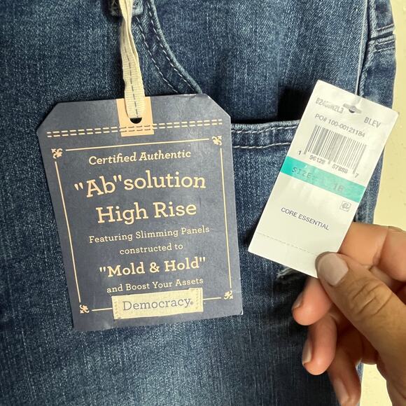 Democracy Women's Ab"solution High Rise Straight Leg Jeans Size 16 Blue NWT - Picture 3 of 9